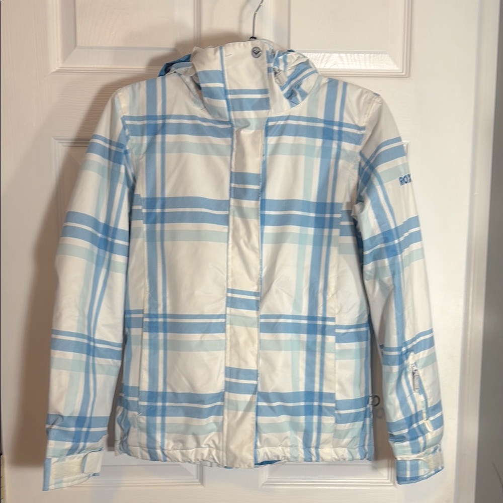 Roxy Plaid Hooded Snow Jacket